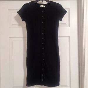 Madewell Rib Knit Button Down Dress